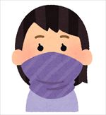 フェイスマスクをかぶる