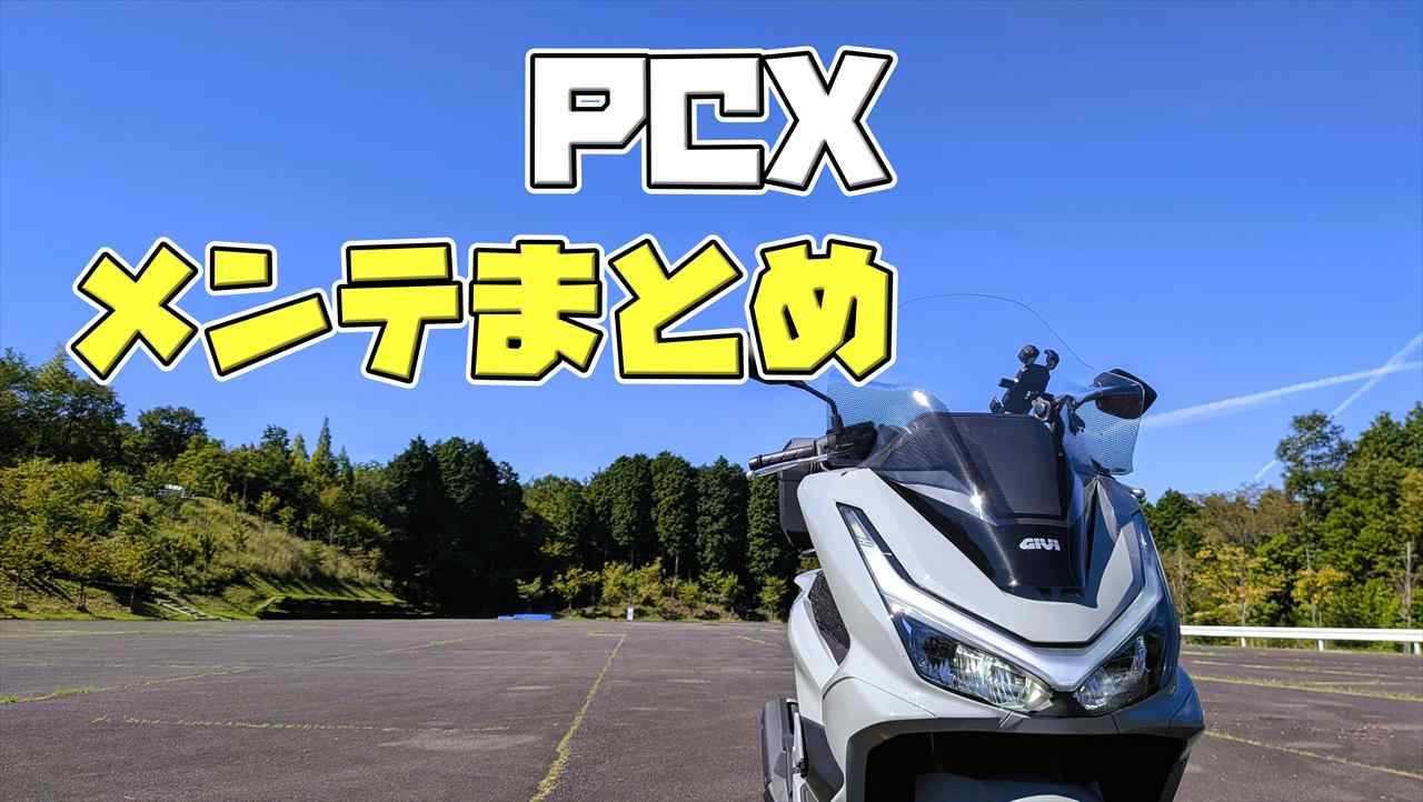 PCXメンテナンスまとめ